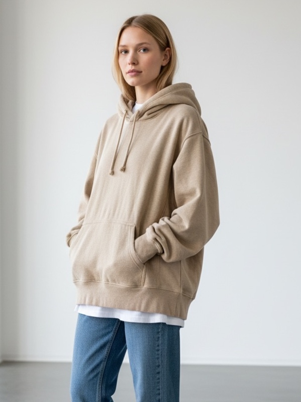 TNA® Sweatfleece Cozy Boyfriend Fit -
Tan - Picture 1 of 7